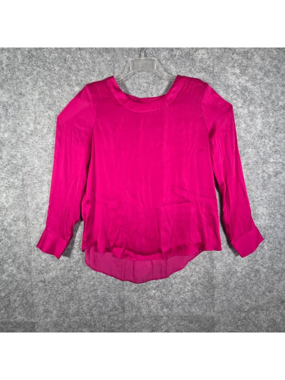 Banana Republic Women's Long Sleeve Pullover  Blouse Hot Pink Size M